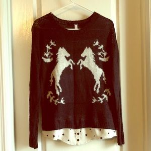 Kensie lightweight black sweater